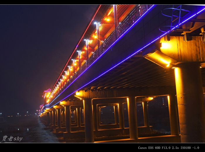 莒县《廊桥夜景》--多角度观赏 - 莒县 - 老干部