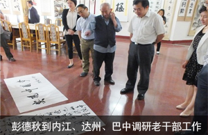 彭德秋到内江、达州、巴中调研老干部工作