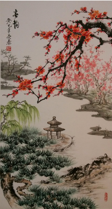 2014年第1期—红叶翰墨—秋水残红《春韵》