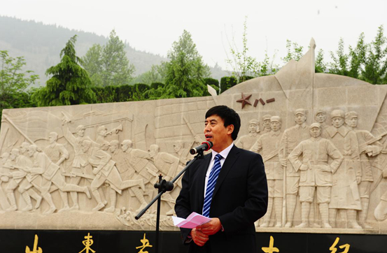 山东老战士纪念广场四周年纪念暨二期落成典礼举行