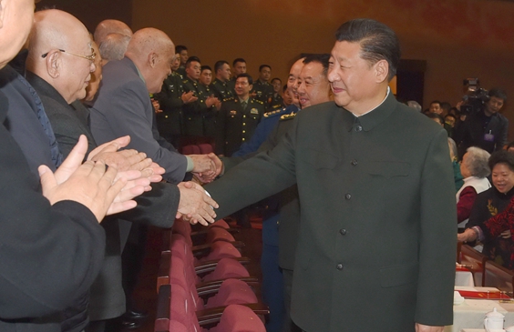 习近平向全军老同志祝贺新春