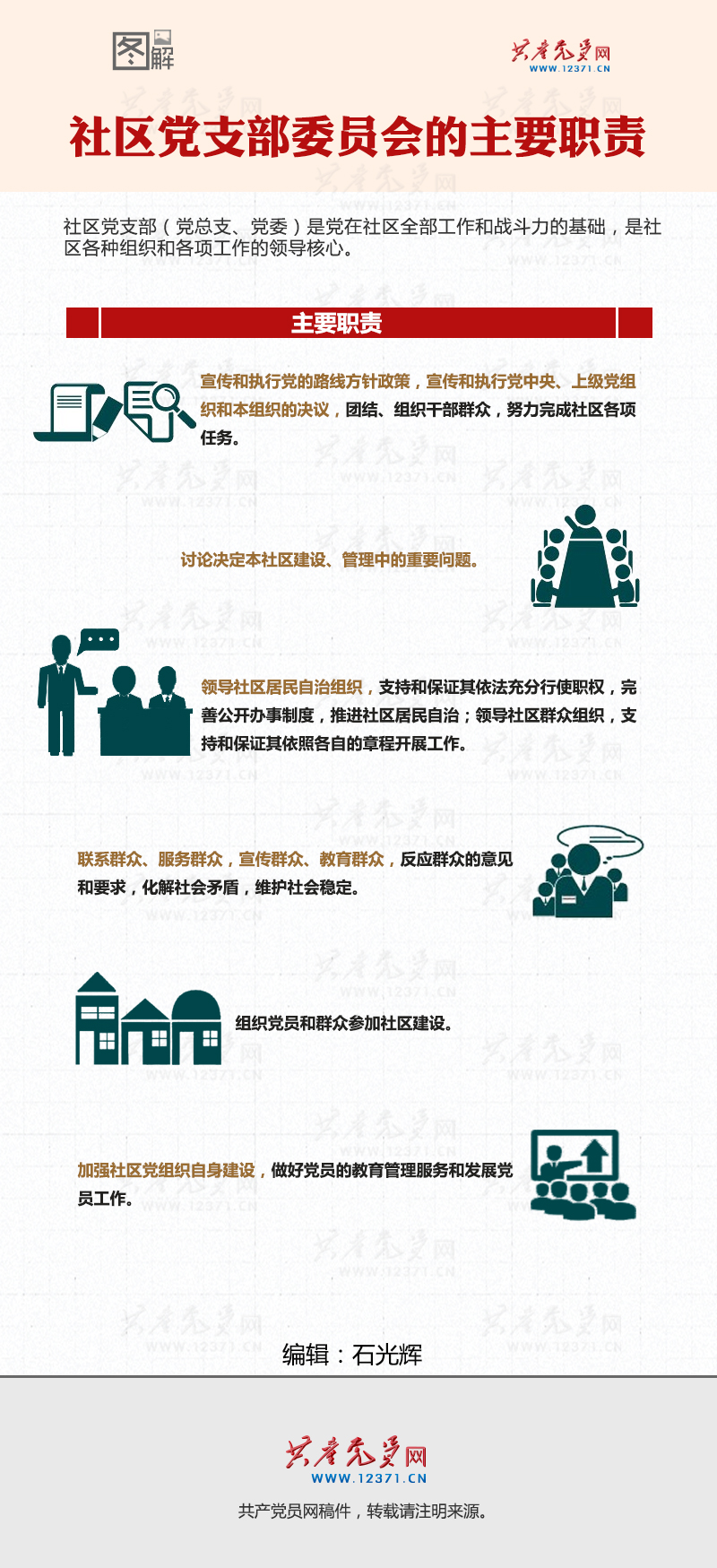 社区党支部委员会的主要职责