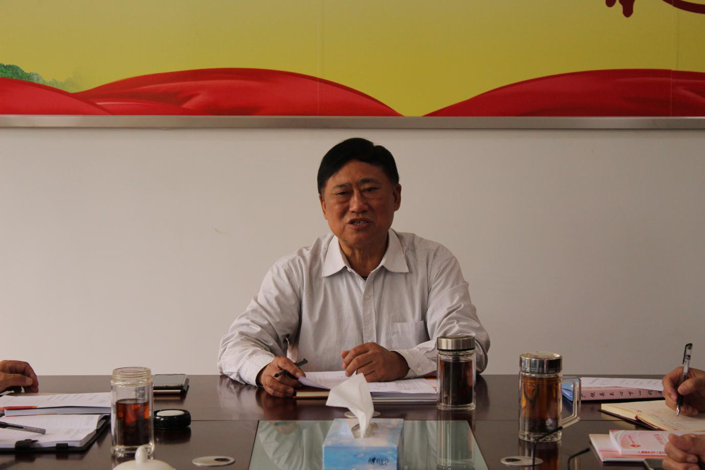 东营市广饶县关工委召开主任办公会议研究部署青少年思想道德建设工作